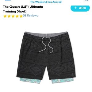 Chubbies quests ultimate shorts 5.5” medium men’s